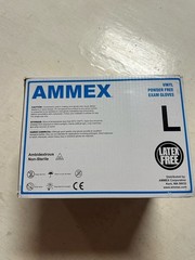 1000 (10 Boxes) AMMEX L Large Professional Vinyl Exam Gloves Latex Powder Free