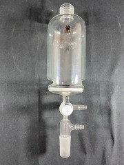 A&C Glass 600mL Solid Phase Peptide Synthesis Vessel PTFE Stopcock GL-32 24/40