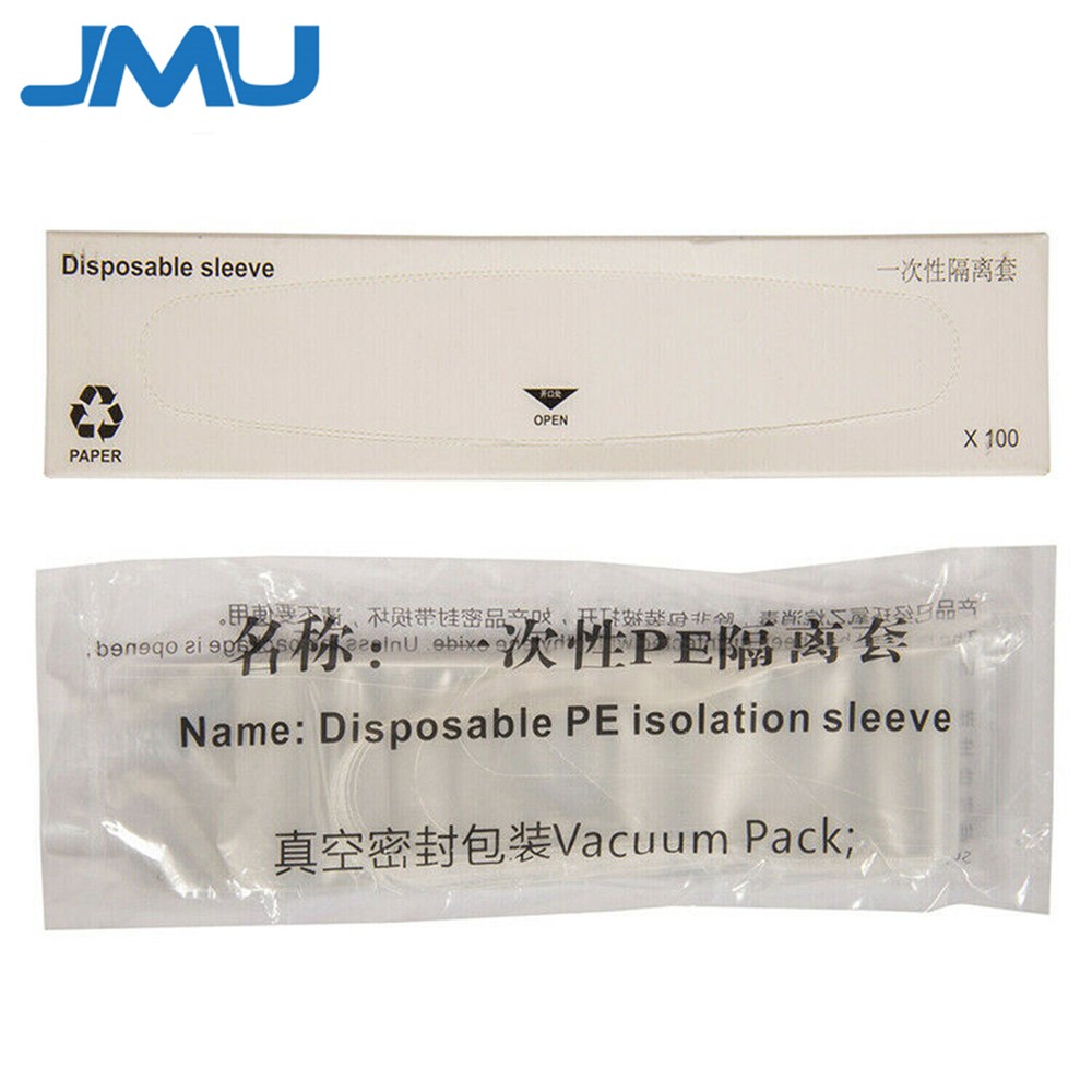 100Pcs(1 box) Dental Curing Light iled Head Isolation Sleeves Covers Vacuum Pack