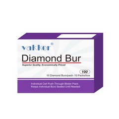 Vakker Dental Needle FG Diamond Bur 858-010F Fine 10/pk