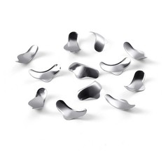 100Pcs/Box Dental Matrix Sectional Contoured Metal Matrices Band Resin Clamping