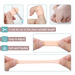 Dr. JK- Silicone Toe Protectors for Men & Women, 6 Pairs, Multi Size, Skin
