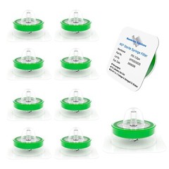 10/100pcs Sterile Syringe Filter PES Membrane 0.22um Pore Size, 33mm Individual