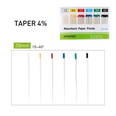 Dental Endo Root Canal Gutta Percha Points / Absorbent Paper Points Taper 0.02