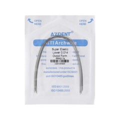AZDENT Dental Orthodontic Super Elastic Niti Round Arch Wires Ovoid Form U/L