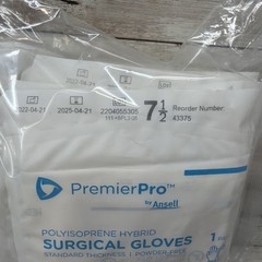 PremierPro Polyisoprene HYBRID Surgical Glove *26 Pair* Size: 7.5 *See Date*4-25