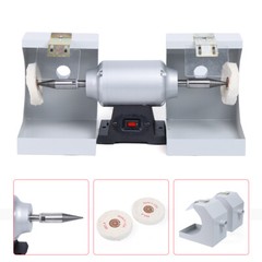 Dental Polisher Polishing Machine 110V Dual-Lathe Bench Buffing Jewelry Grinder