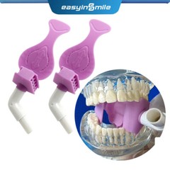 2pcs Dental Saliva Ejector Strong Suction Tube Bite Block Autoclavable Dryshield