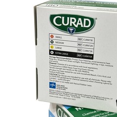 CURAD Durable Nitrile Exam Gloves, Extra Large, 540 Count (3 boxes x 180 ct)