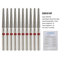 Dental Bur Diamond Burs FG High Speed Round End Taper Cylinder Football Barrel