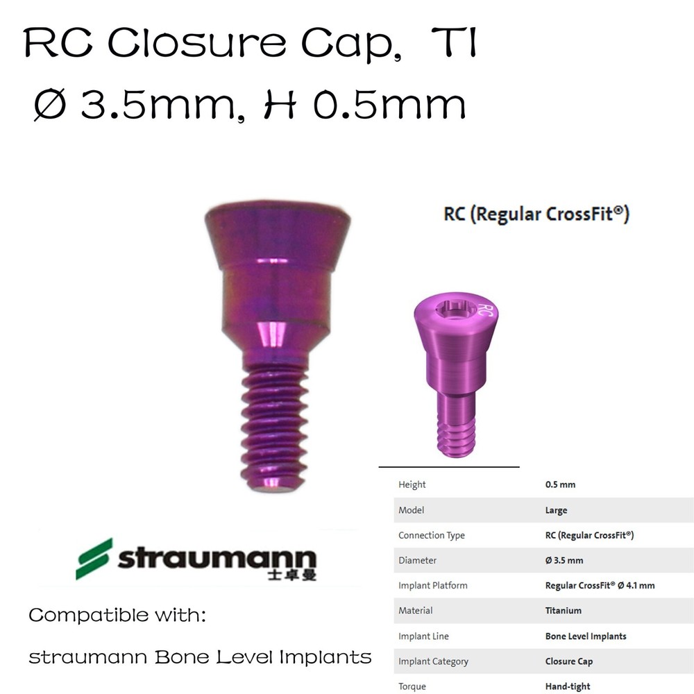 US Straumann RC Healing Abutment Healing Closure Fits ITI Bone Level Regular BLT