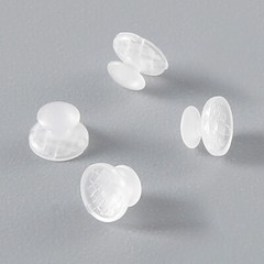 Dental Orthodontic Composite Clear Ceramic Lingual Buttons for Bondable Round