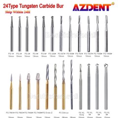 AZDENT Dental FG Fresas de carburo de tungsteno Fit Alta Velocidad pieza de mano