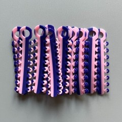 1Box/320pcs Dental Ligature Ties Orthodontic Elastic Rubber Bands Mix Colors