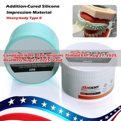 1-10*Dental Putty Fast Set Impression Material 400g Base+400g Catalyst