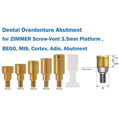 Dental Locator Abutment Attachment Tool Fit Hiossen Zimmer Nobel Straumann BEGO