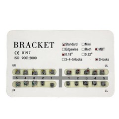 20pcs/pack Dental orthodontic mental bracket brace 8 SIZE work with arch wire CE
