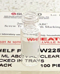 NEW Lot of 9 Wheaton W225151 1.8mL Screw Cap Clear Lab Vials 100pcs/Box 15D