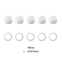 100 Pcs/Box Dental Instrument Hygienist Silicone Color Code Ring Band Circle L/S