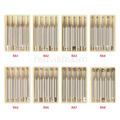 1-10* 8 Types Dental Round Carbide Bur for Slow Speed Latch Type RA 1# – 8# Burs