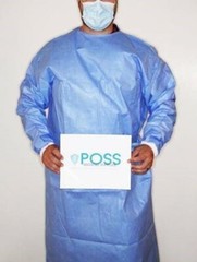 28 Units Sterile Blue Surgical Gown Size Large AAMI Level 4 w/ Hand Towel 9/2025