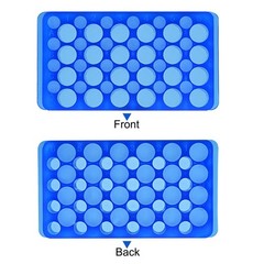 24-Well Double Panel Polypropylene Centrifuge Tube Rack 11mm/7.5mm Hole