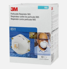 New 3M N95 Disposable Respirator Mask 8511 – 10 Pack Box