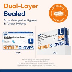 Supmedic Nitrile Exam Gloves Medical Latex Powder Free Food Safe Disposable 1…