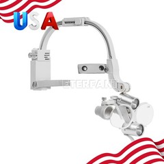 Dental Surgical Headband Binocular Loupes/5W LED Silicone Lightweight Headlamp