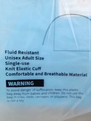 Syntrue Protective Isolation Gown- Knit Cuff/Fluid Resistant/Unisex Adult 10pk