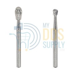 FG6 Round Dental Burs, 19mm (Pack of 20), Carbide for High Speed Handpiece