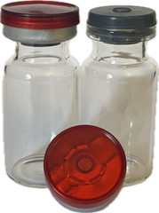 10mL Clear Vials (50) Flip Top Seals (BUYER SEALS W/CRIMPING TOOL NOT INCLUDED)