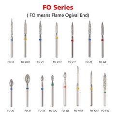 5pcs SANDENT Fresas de diamante dental para piezas de mano de alta velocidad