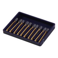 10X Dental Tungsten Carbide Burs Trimming Finishing Egg Football Bur FG 7408