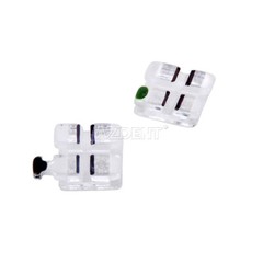 AZDENT Dental Orthodontic Clear Ceramic Brackets Braces Mini Roth.022 Hooks 345