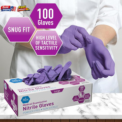 Medpride Powder-Free Nitrile Exam Gloves, X-Large (Pack of 100)