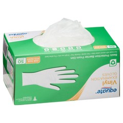 Equate Vinyl Examination Gloves, Latex-Free, Powder-Free, 50 Count