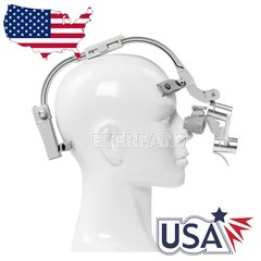 Dental Surgical Headband Binocular Loupes/5W LED Silicone Lightweight Headlamp