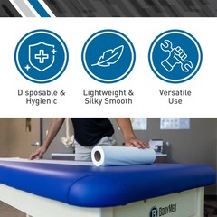 BodyMed Premium Headrest Paper Rolls for Chiropractic Exam Table, Disposable