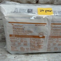 Protexis PI Surgical Gloves *25 Pair* Cardinal Health Size: 7.5 EXP: 03/26