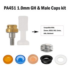 Zimmer Tapered Screw-Vent 4.5mm Internal Hex Implant 1-5mm for Locator Abutment