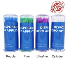 100Pcs/Box Dental Disposable Micro Applicator Brush Bendable Sticks Bottle 4Size
