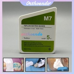 M7 Teflon Matrix Bands Dental Non.Stick Universal Matrice White Band Thick 0.1mm