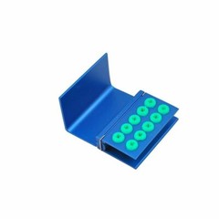 1件牙科支架块带盖高压灭菌器消毒盒10/16/24孔-