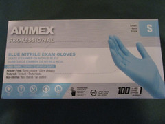 AMMEX Professional Blue Nitrile Medical Food Disposable Gloves Powder&Latex Free