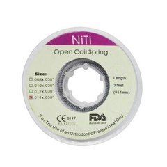 1 Roll Orthodontic Dental Braces Niti Open Coil Spring Dia.008/010/012/014 914mm