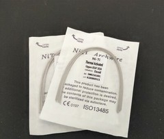 100 Packs Dental Thermal Activated NITI Arch Wire Rectangular Dental Bows Ovoid