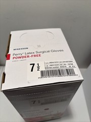 McKesson Perry Latex Surgical Glove Standard Cuff Length SIZE 7.5 / 50 per Box