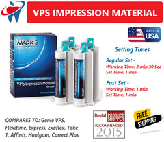 HEAVY BODY FAST SET VPS PVS Dental Impression Material FAST Set 50ML Cartridges