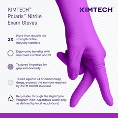 ™ Polaris™ Nitrile Exam Gloves (62772), 5.9 Mil, Ambidextrous, 9.5”, M, 100 N…